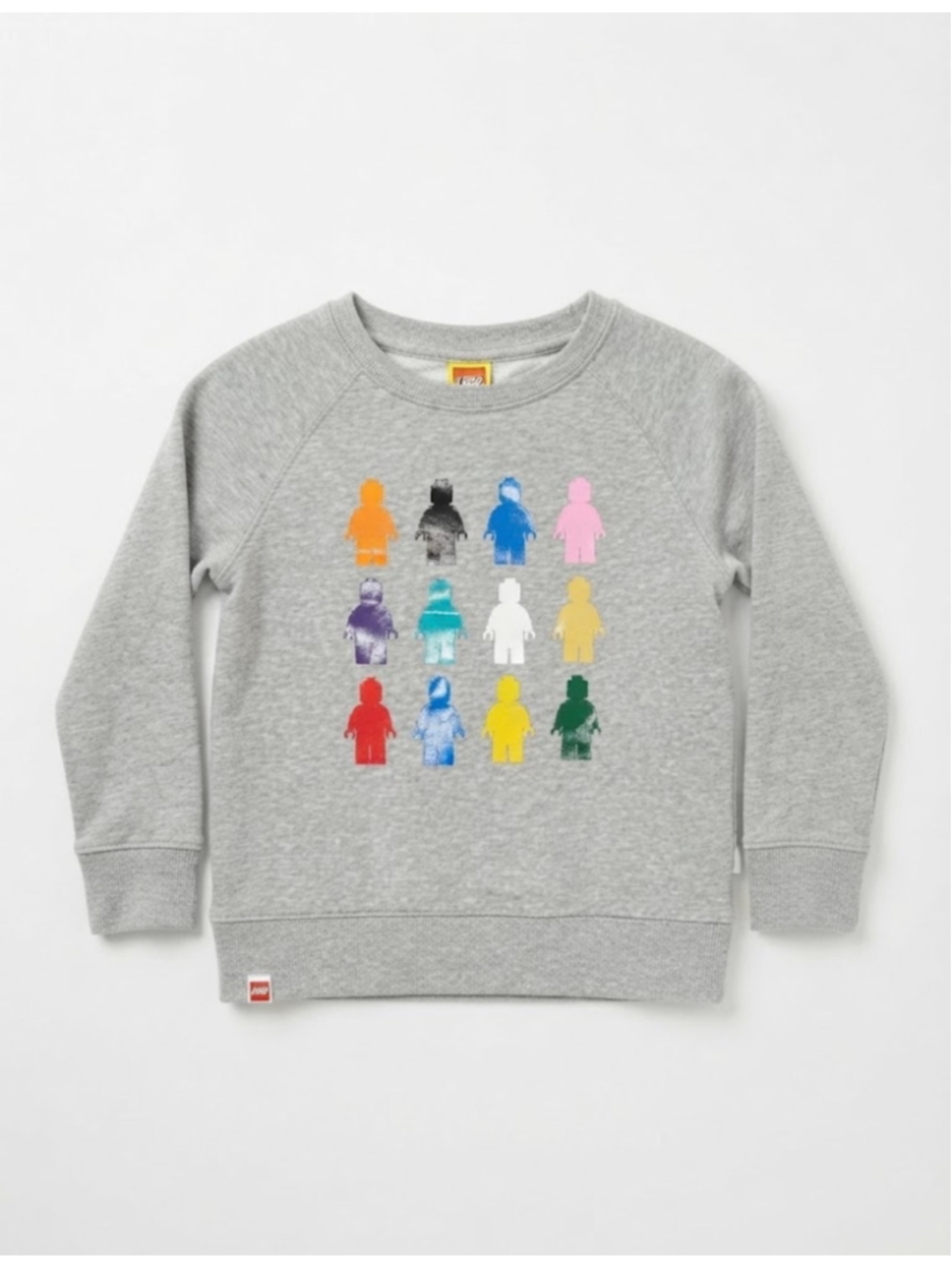 Boys LEGO Sweatshirt Size 4T Grey Multicolor Minifigure Graphic